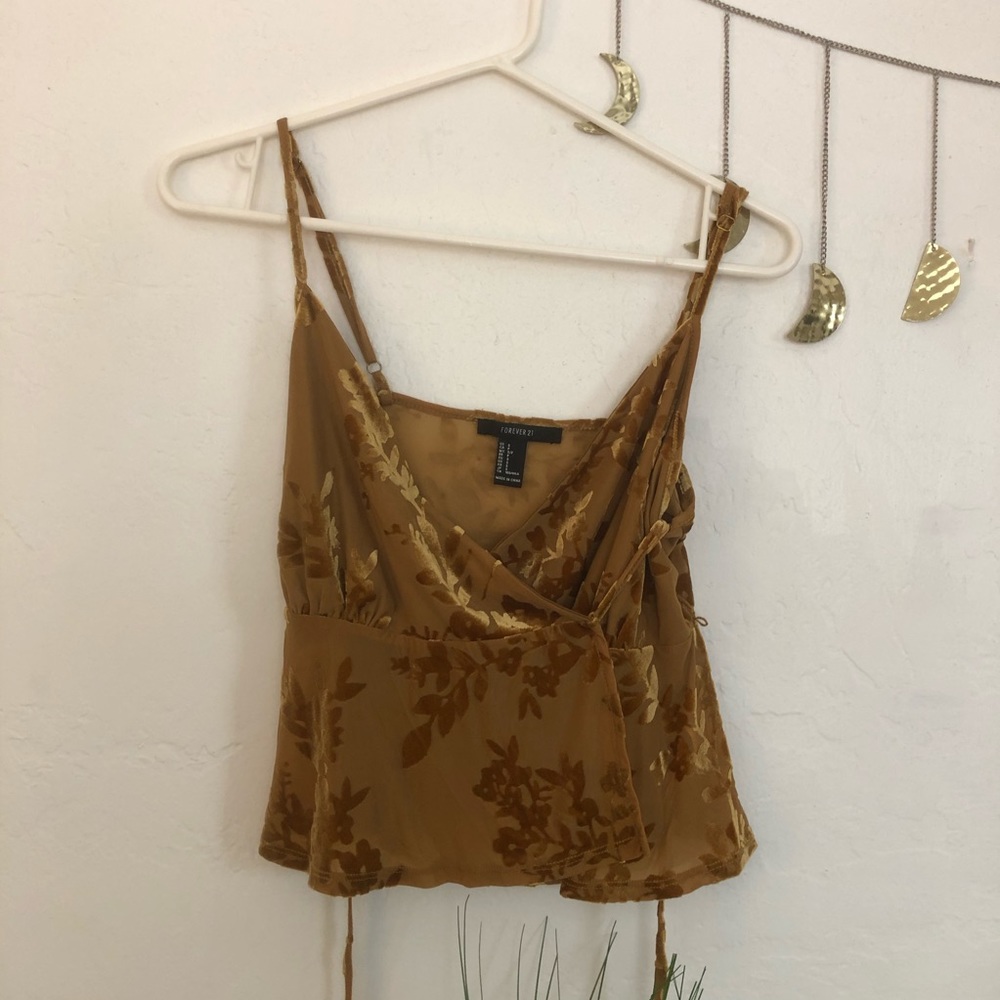 Mustard Yellow wrap top